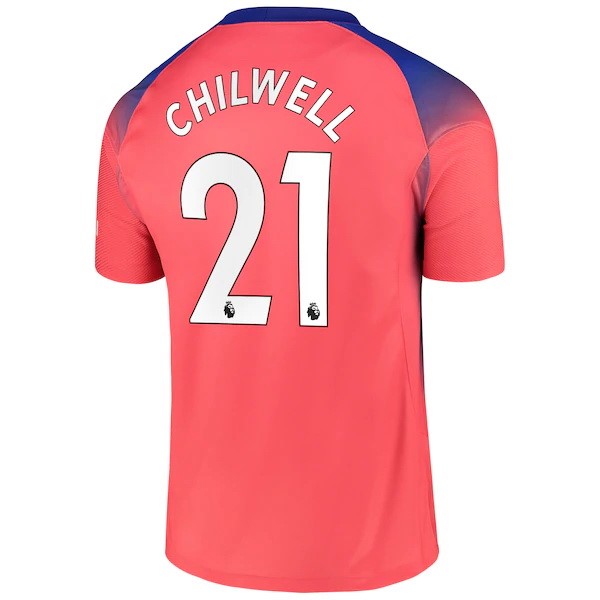 Camiseta Chelsea NO.21 Chilwell Tercera Equipación 2020-2021 Naranja
